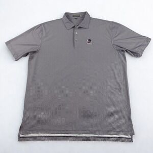 Peter Millar Summer Comfort Polo Shirt XL Purple‎ White Lost Dunes Golf Stretch